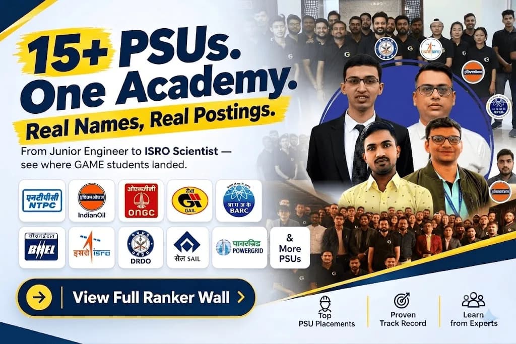 Top PSU Recruitment Through GATE
