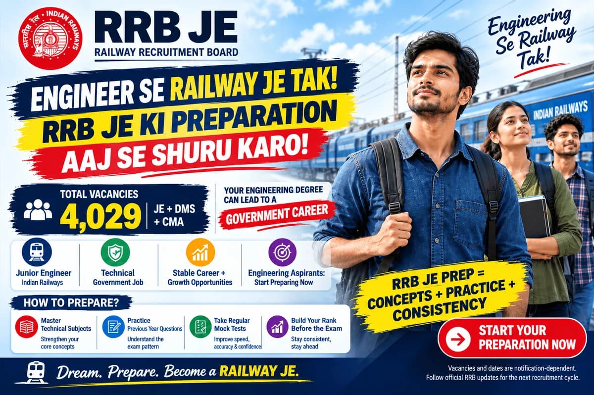 RRB JE — Engineer Se Railway JE Tak