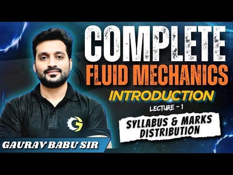 Complete Fluid Mechanics Revision