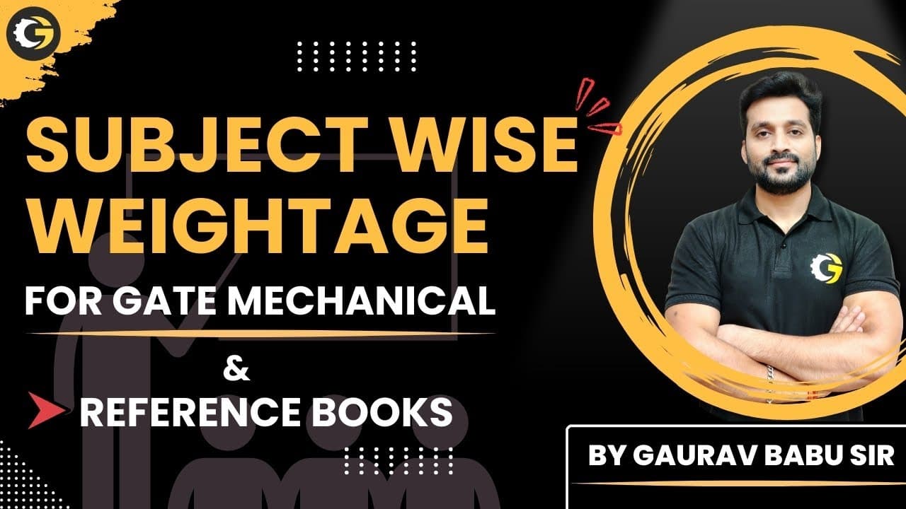 Subject Wise Weightage in GATE Exam